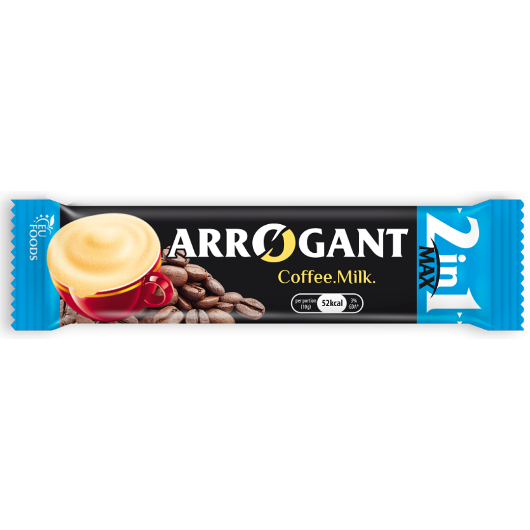 Arrogant 2in1 package Arrogant 2in1 instant coffee in packages